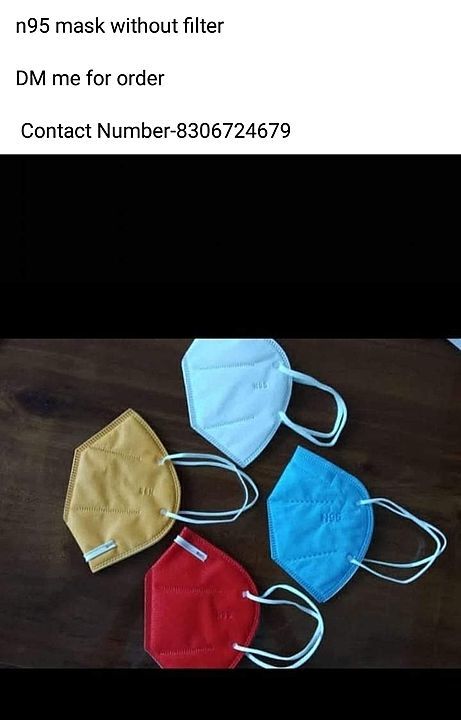 N95 colourful mask without filter uploaded by Slipper manufacturers on 7/24/2020