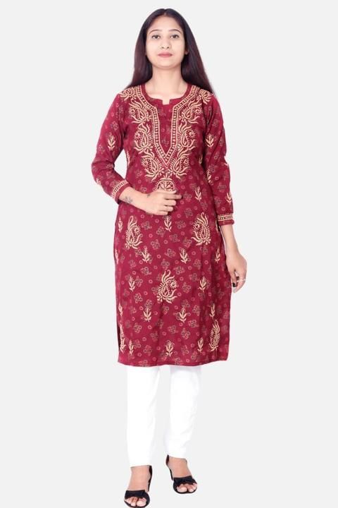Cotton Chikan Kurti uploaded by business on 4/11/2021