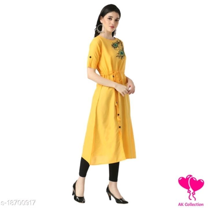 Latest new desinger Rayon cotton kurtis for women uploaded by business on 4/11/2021