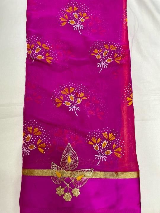Satin patta pitani work embroidery border najim uploaded by Avika sarees on 4/11/2021
