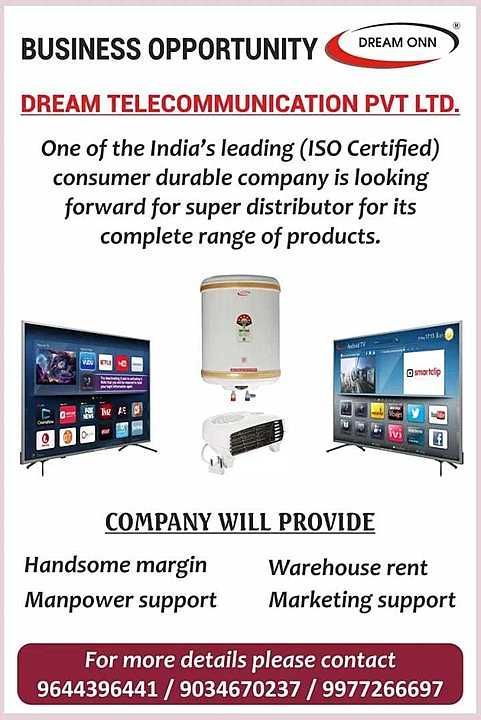 Post image We need urgently
Distributors accross all over India