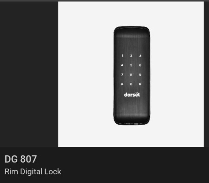 Digital Rim lock uploaded by Dorsët Industries Pvt Ltd on 4/11/2021