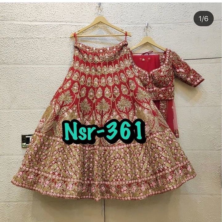 Post image *Nsr-361*

🧚‍♀️💕*PRESENTING NEW DESIGNER  LAHENGA CHOLI*💕🧚‍♀️

*# FABRIC DETAILS*

🧚‍♀️💕*LEHENGAS*💕🧚‍♀️

💃*# LAHENGA FABRICS :* TAFETA SILK WITH HEVVY EMBROIDERY CHAIN WORK WITH WORK *(CENVAS PATA )*

💃*#LEHENGAS INNER:* MICRO COTTON 
💃*#LEHENAGS FLAIR :* 2.80 METER

🧚‍♀️💕*CHOLI*💕🧚‍♀️

💃*#CHOLI  FABRICS :* TAFETA SILK WITH EMBROIDERY CHAIN  WORK 
 

🧚‍♀️💕*DUPATTA*💕🧚‍♀️

💃*# DUPATTA FABRICS:* NET WITH EMBROIDERY CHAIN WORK WITH FOUR SIDE LESS BODAR
 *(dupatta size 2.20 meter)*

*# FREE SIZE SEMISTITCHED LAHENGA WITH 0.80 METER BLOUSE CUT PIECE; LAHENGA LENGTH IS 42 INCHES*

*RATE :-₹1450
🎊💕ONE LAVEL UP💕🎊
🎊👌AONE QULITY👌🎊