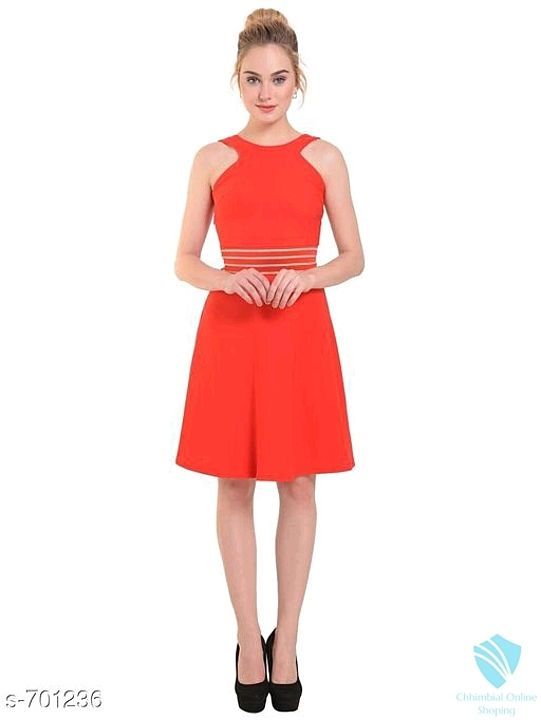 Kned length Nylon Dress uploaded by Chhimbial Online Shopping on 7/24/2020