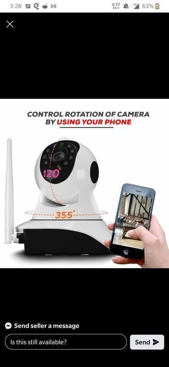 Double Antenna Wifi Smart Camera uploaded by Arihant Security Systems on 4/12/2021