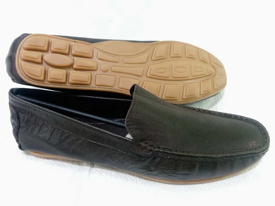 Genuine leather loffers orginal shoes without brand name moq 100 pair size available 6 to 11 sizes  uploaded by Aatif genuine shopping on 4/12/2021