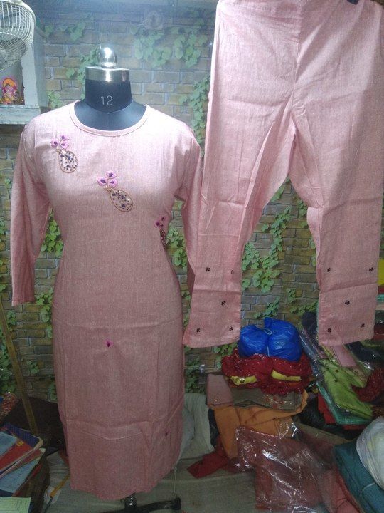 Cotton Kurti with pant  uploaded by PANKHURI FASHION  on 4/12/2021