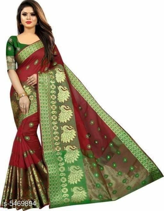 Cotton silk saree uploaded by business on 4/12/2021
