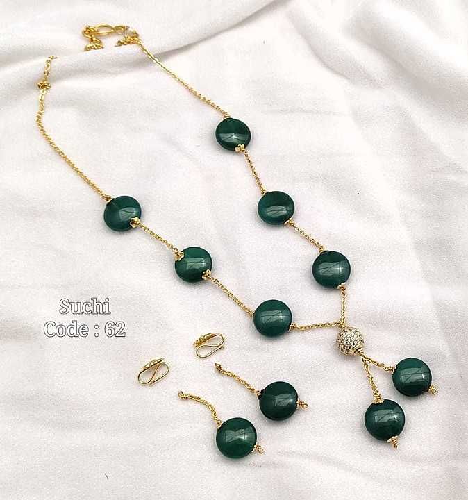 Simple beads with stones ball Chain and studs Shipping extra uploaded by business on 7/25/2020