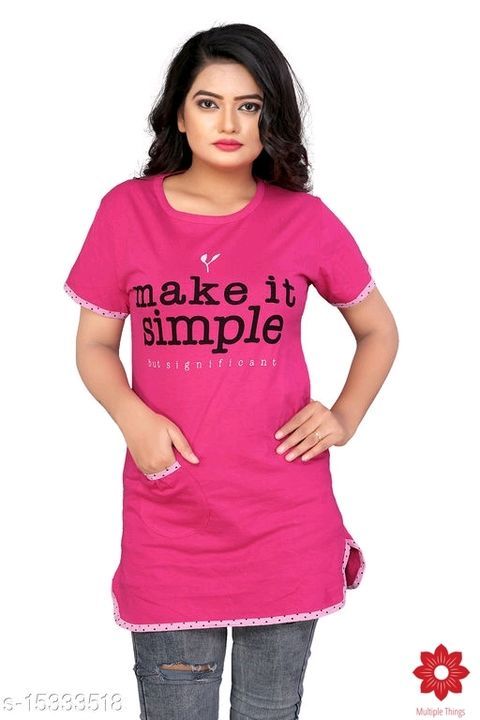 Post image Catalog Name:*Trendy Graceful Women Tshirts *
Fabric: Cotton
Sleeve Length: Short Sleeves
Pattern: Printed
Multipack: 1
Sizes:
XL, 4XL, L, XXL, XXXL
 Dispatch:1 Day

Easy Returns Available In Case Of Any Issue
*Proof of Safe Delivery! Click to know on Safety Standards of Delivery Partners- https://ltl.sh/y_nZrAV3
Price- 400/-