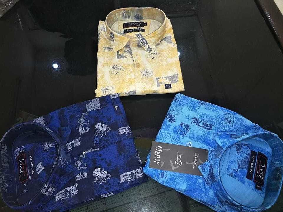cotton print shirts m,l,xl uploaded by MANAV CREATIONS on 7/25/2020