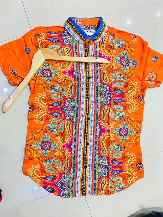 Hs rayon printing shirts,m to xl❤️😍🔥😍🔥😍😍 uploaded by business on 4/13/2021