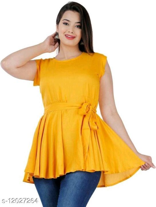 Post image *CLICK CART INDIA 
PRICE RS. 399/-*
Whatsapp --9256461001
:*Classic Fashionista Women Tops &amp; Tunics*
Fabric: Rayon
Sleeve Length: Sleeveless
Pattern: Solid
Multipack: 1
Sizes:
S (Bust Size: 36 in, Length Size: 28 in) 
XL (Bust Size: 42 in, Length Size: 29 in) 
L (Bust Size: 40 in, Length Size: 29 in) 
M (Bust Size: 38 in, Length Size: 28 in) 

Dispatch: 2-3 Days
*Easy Returns Available In Case Of Any Issue*
*Proof of Safe Delivery!*