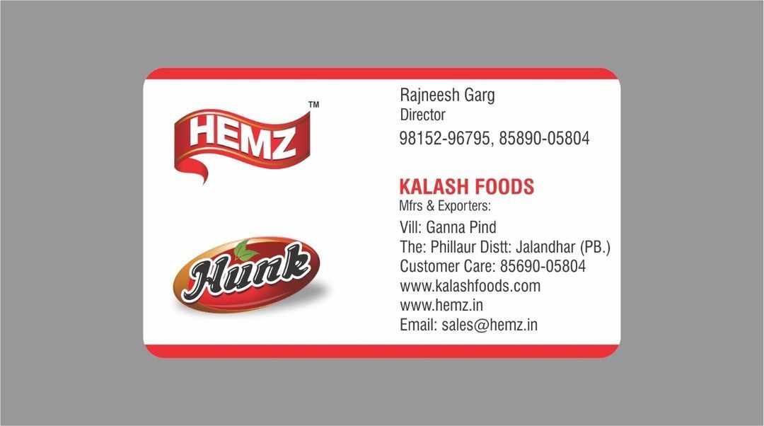 Card uploaded by Kalash foods on 4/13/2021