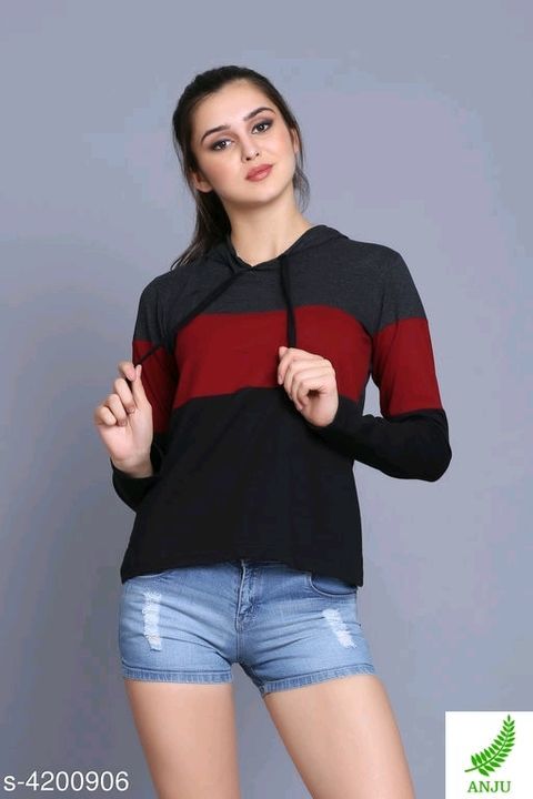 Post image Catalog Name:*Charvi Alluring Women Tshirts*
Fabric: Cotton
Sleeve Length: Long Sleeves
Pattern: Printed
Multipack: 1
Sizes:
S (Bust Size: 36 in, Length Size: 30 in) 
XL (Bust Size: 42 in, Length Size: 30 in) 
L (Bust Size: 40 in, Length Size: 30 in) 
M (Bust Size: 38 in, Length Size: 30 in) 
Price=390