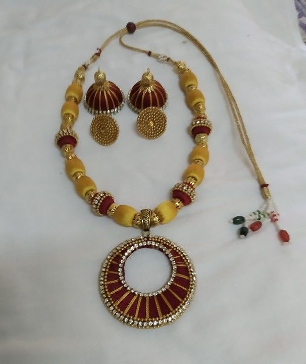 Post image Dev's creations is a unique designs maker in silk thread jwellery 
Orders are Custumized as per requirement