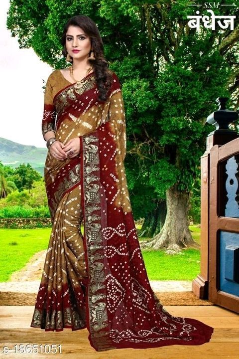 Post image Cash on delivery
Free shipping....bandhni silk saree...