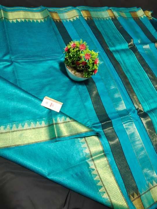 Post image New design

*Offer price*

Kota stple saree both side *mini temple border heavy pallu*  saree with contrast bolous rich look 😍



Price - 1299/

With shipping free😍