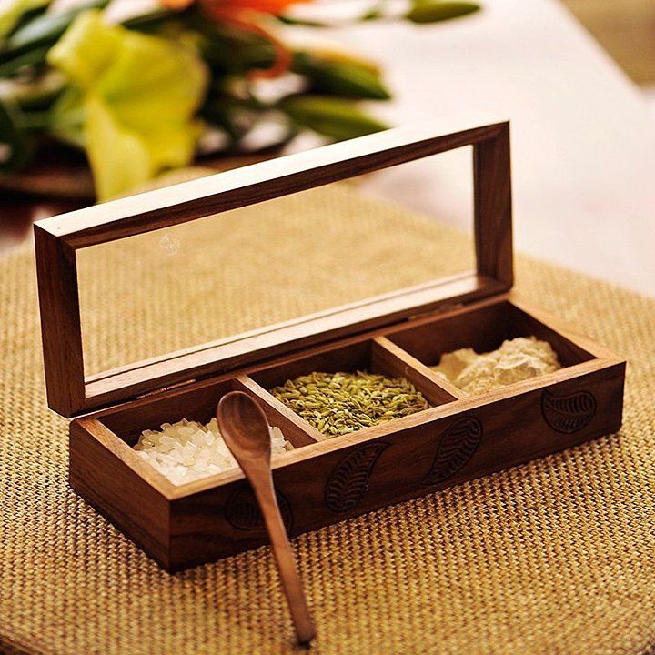 Wooden Spice Box uploaded by Khushnoor Enterprise on 7/25/2020