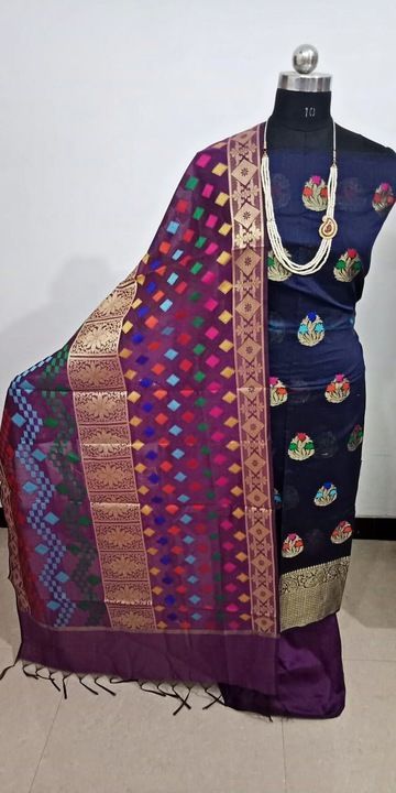 Banarasi ladies suit uploaded by business on 4/14/2021