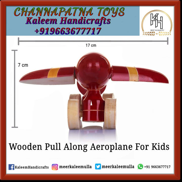 Wooden Push Aeroplane Toy for Kids  uploaded by business on 4/14/2021