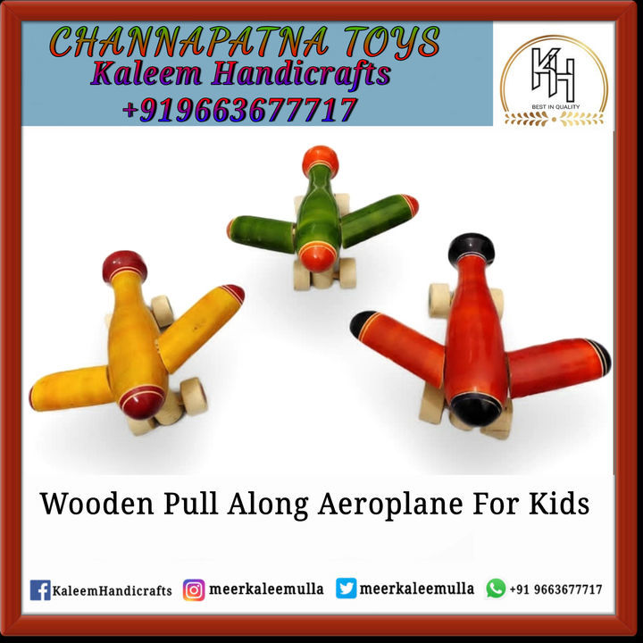 Wooden Push Aeroplane Toy for Kids  uploaded by Kaleem Handicrafts  on 4/14/2021