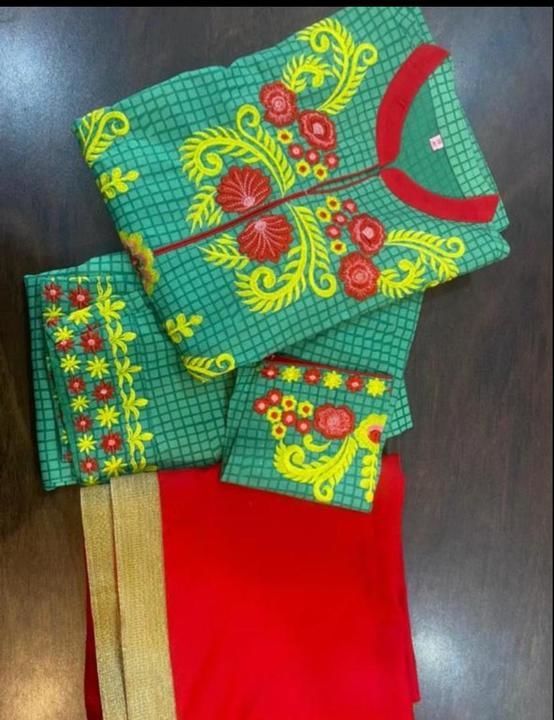 Post image RAYON EMBROIDERY KURTI PANT WITH DUPATTA SIZE M TO XXL RATE 999 Free Shipping✈️✈️