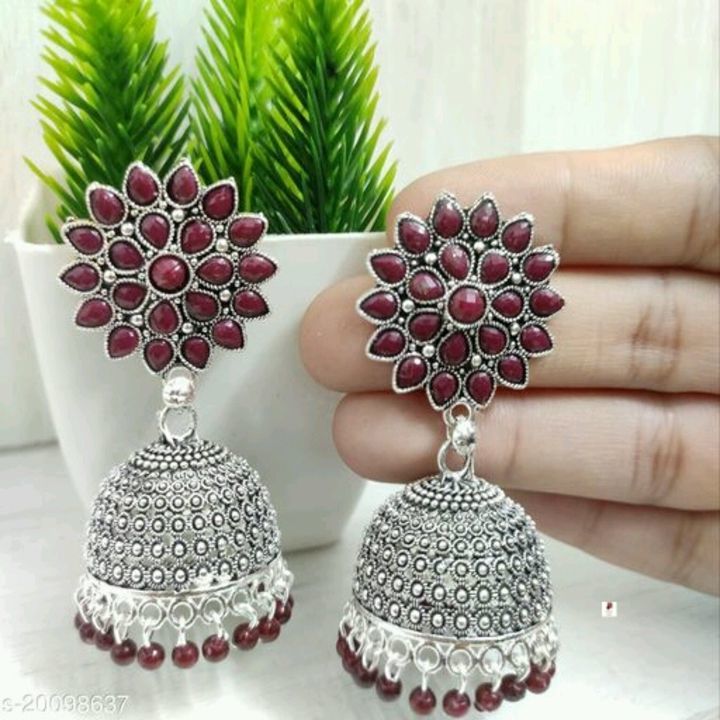 Beautiful alluring earrings uploaded by business on 4/15/2021