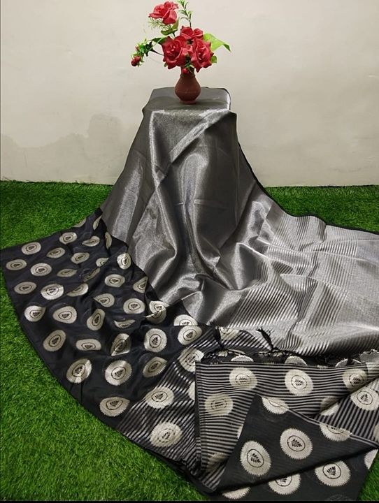 Banarasi silver tissue saree...  uploaded by business on 7/25/2020