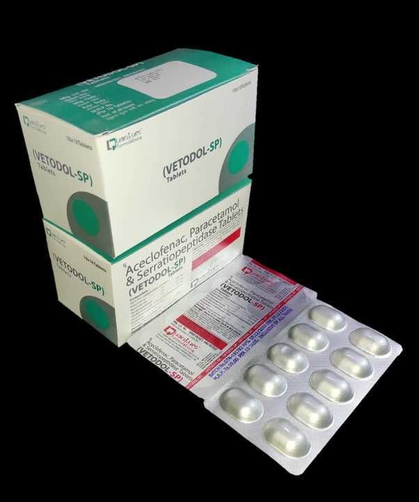 VETODOL SP (Aceclofenac + Paracetamol + Serratiopeptidase) uploaded by QUANTUM FORMULATIONS on 4/15/2021