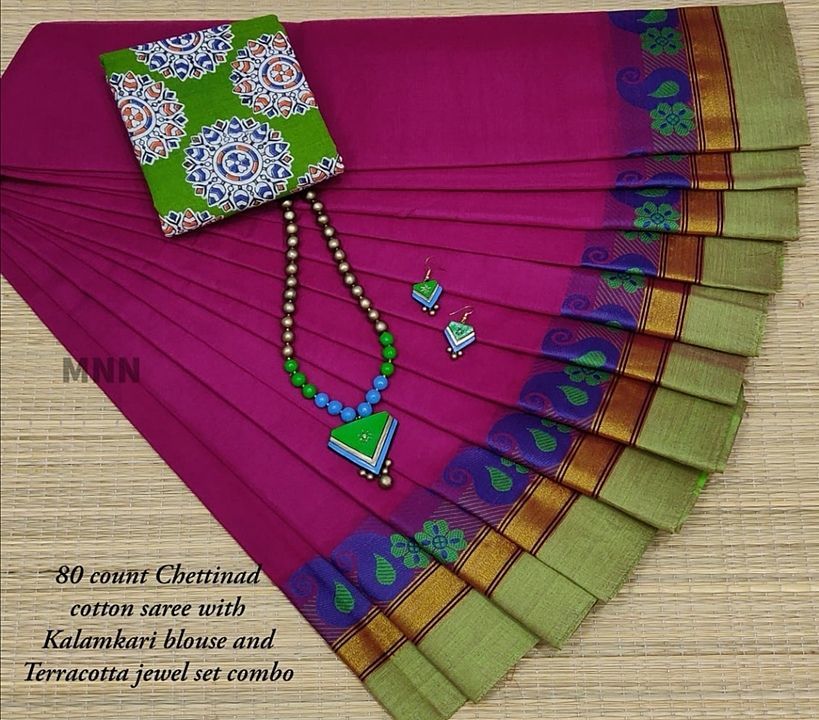 Chettinad cotton sarees uploaded by Dhakshu's fashion on 7/25/2020