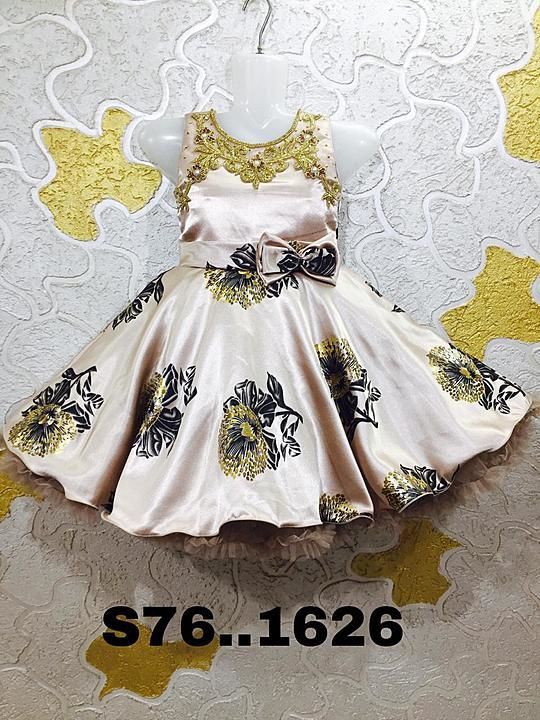 Kids Fancy Frock with 20-30 size with 3 colours with single box packing uploaded by MARYUM COLLECTION on 7/25/2020