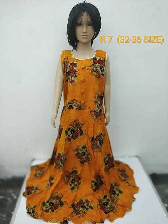 Kids Fancy Frock with 32-36 size with 3 colours with single box packing uploaded by MARYUM COLLECTION on 7/25/2020