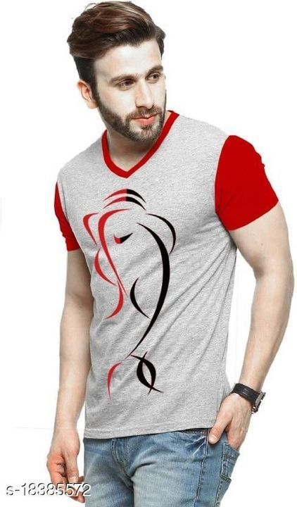 Pretty fashionable t-shirts for men uploaded by Om sai  enterprises on 4/15/2021