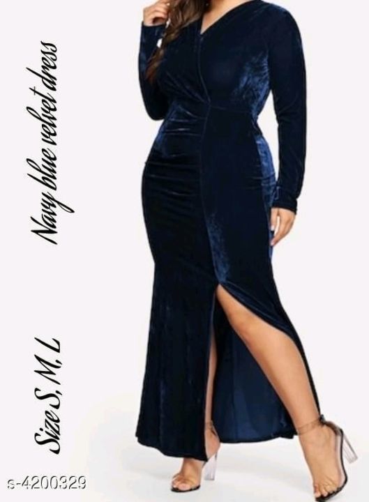 Catalog Name:*Aagam Pretty Women Dresses*
Fabric: Velvet Spandex
Sleeve Length: Long Sleeves
Pattern uploaded by business on 4/15/2021