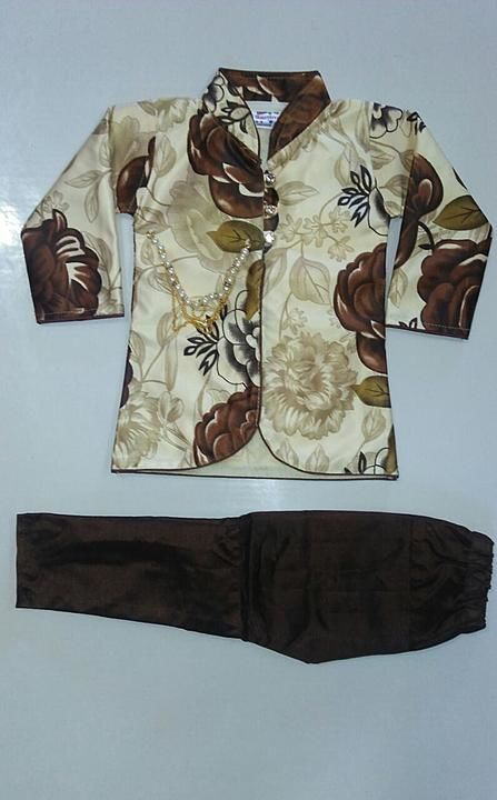 Kids sherwani top and bottom set with 16-18 size uploaded by business on 7/25/2020
