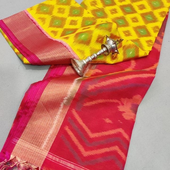 Pochampally ikkat pure sico sarees uploaded by business on 4/16/2021