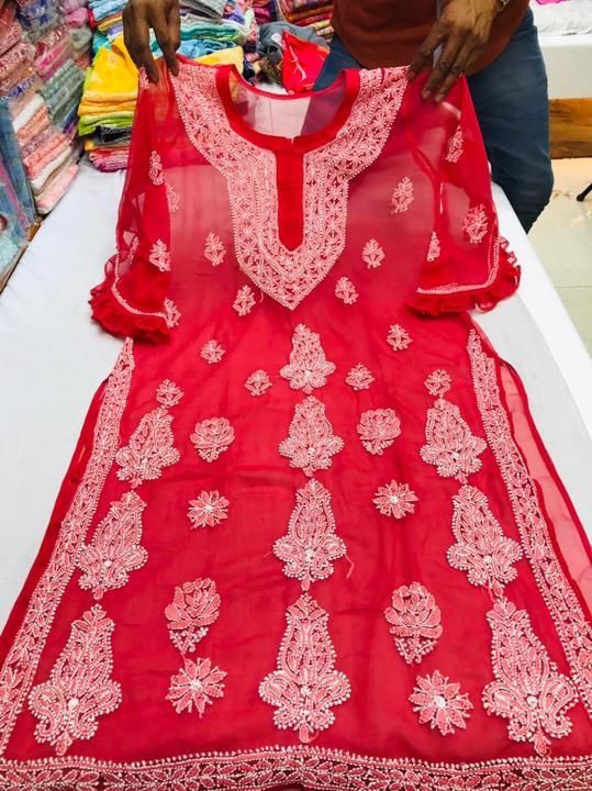 Lucknowi Chikan kurti  uploaded by business on 4/16/2021