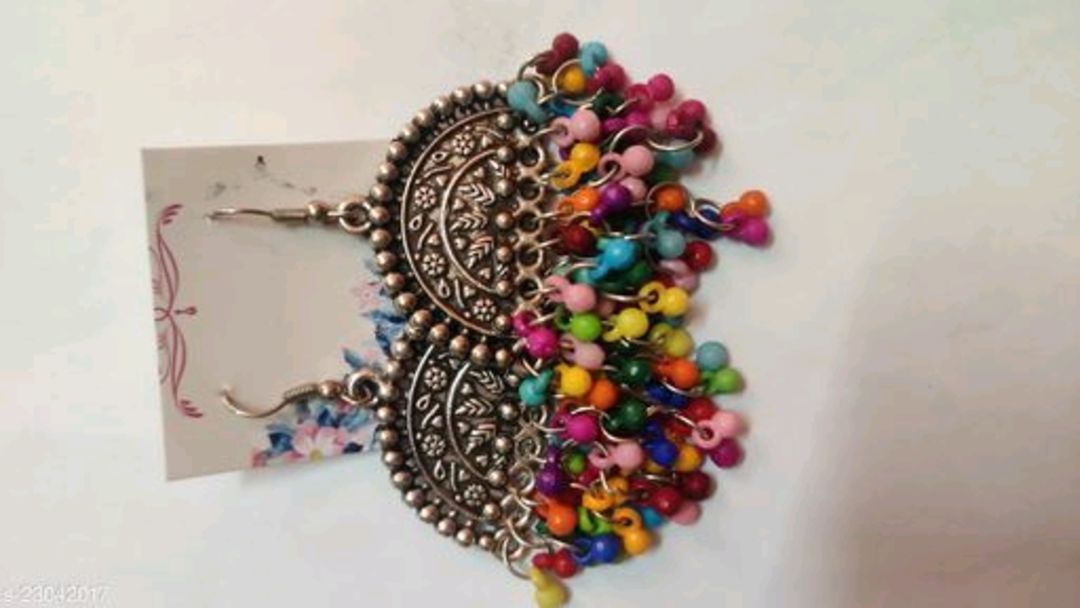 Oxidised earrings uploaded by Kiran selection on 4/16/2021