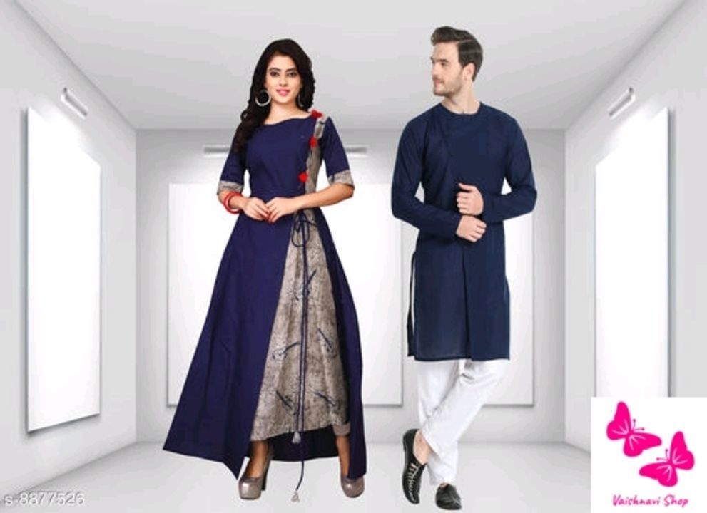 Couple dress set uploaded by Vaishnavi shop  on 4/16/2021
