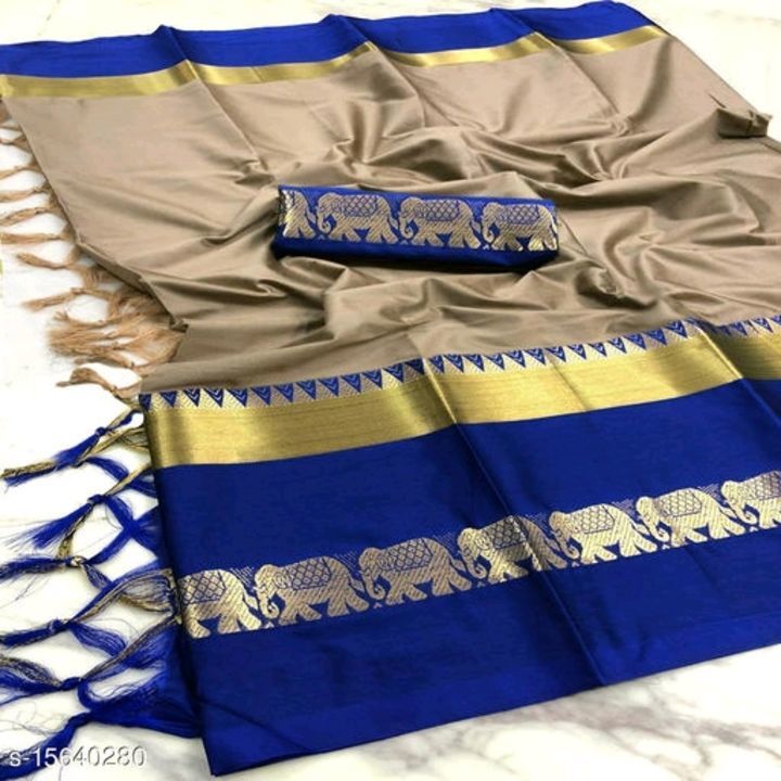 Chitrarekha Fashionable Sarees

Saree Fabric: Cotton Silk
Blouse: Running Blouse
Blouse Fabric: Cott uploaded by business on 4/16/2021