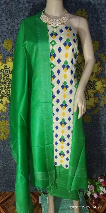 Katan staple print suit uploaded by Yasir handloom on 4/17/2021
