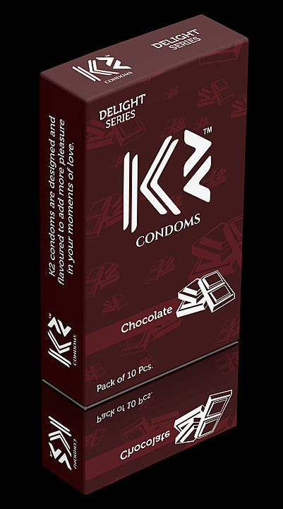 K2 Chocolate Flavor Dotted Condoms Pack of 10 uploaded by business on 7/26/2020