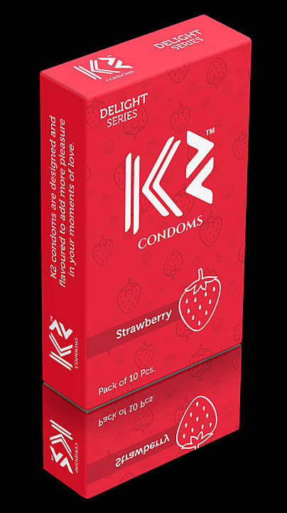 K2 Strawberry Flavor Dotted Condoms Pack of 10 uploaded by business on 7/26/2020