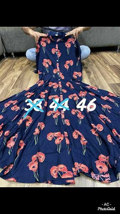 *NP*

Premium reyon cotton full flair gown 

Size mentioned on pic

 uploaded by business on 7/26/2020