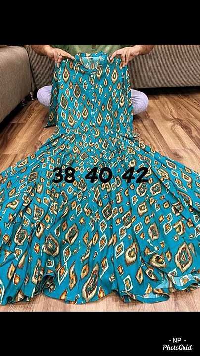 *NP*

Premium reyon cotton full flair gown 

Size mentioned on pic

 uploaded by Saree on 7/26/2020