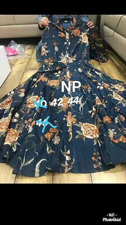 *NP*

Premium reyon cotton full flair gown 

Size mentioned on pic

 uploaded by Saree on 7/26/2020
