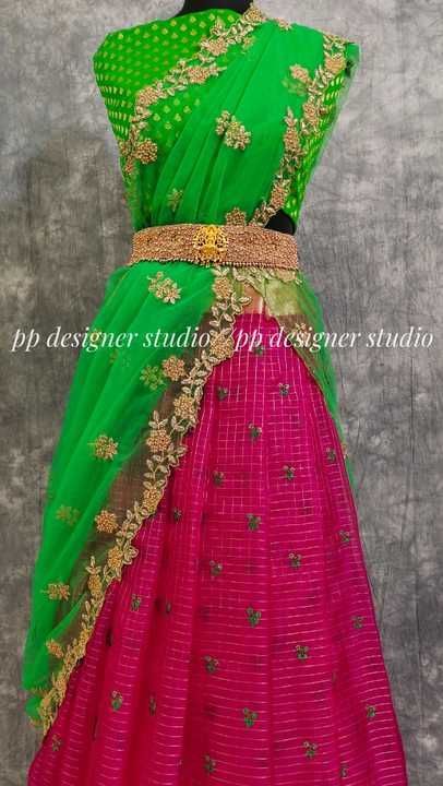 Post image *🌈Clearance Sale🌈*
       *🌈Clearance Sale🌈*
             *🌈Clearance Sale🌈*

*🍁Don't miss the chance, Offer valid up to limited period🍁*

*💫Pure Banarasi Handloom Organza lehenga with embroidery butties and elegant border along  with contrast dupatta and blouse💫*

*Lehenga: 3 mtr*
*blouse: 1 mtr*
*Voni/choli: 2.5 mtr*

*Quality assured ✅*

Price: ~4600~+$ only
*👗Offer price: 3100+$ only👗*


*Note: Do compare our quality with others, when comparing the price*
