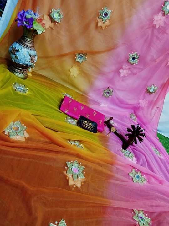 Post image 🎊🎊🎊🎊🎊🎊🎊Pure soft neted saree with mirror work butties
And raw silk blouse
Saree 5.5
Blouse 1 meter
 
 💞 *price 2500+$ 💞

🏆🏆🏆🏆🏆🏆🏆