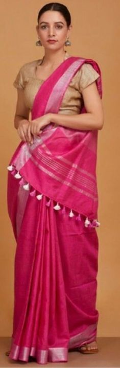 Cotton lilen sarees uploaded by business on 4/17/2021